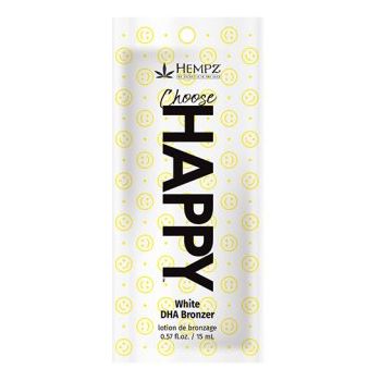 1 packet Hempz Choose Happy White DHA Bronzer .57oz TOP SELLER!
