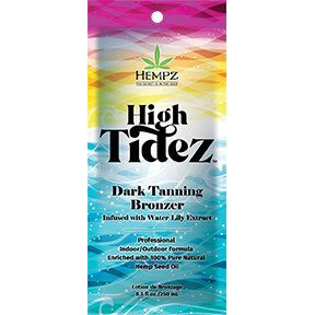 1 free packet Hempz High Tidez Instant DHA Bronzer Indoor/Outdoor Use .57oz TOP SELLER!