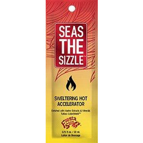 1 packet Seas The Sizzle SWELTERING HOT ACCELERATOR w/Tattoo Color Shield .75 oz TOP SELLER!