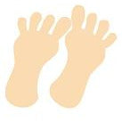 Feet Tanning Stickers 50