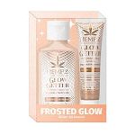 Hempz Frosted Glow Kit 2pc - Mini Glow Getter Body Moisturizer 2.25oz & Glow Getter Lip Gloss .44oz