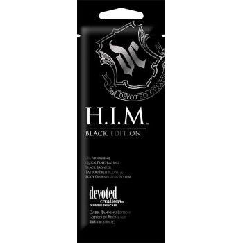 1 packet Him H.I.M. Black Edition Oil Absorbing Quick Penetrating Black Bronzer .5oz