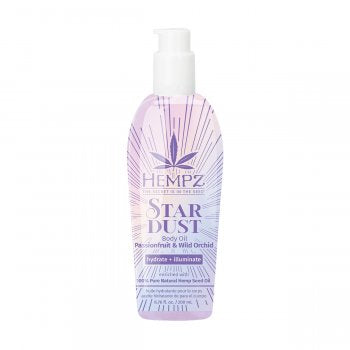 Hempz Star Dust Body Oil w/Silver Shimmer 6.7oz