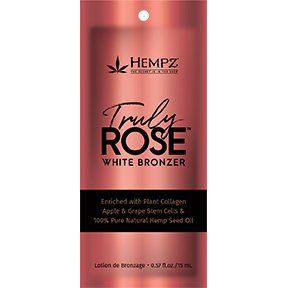 1 free packet Hempz Truly Rose White Bronzer Clear DHA plus Natural bronzers  .57oz