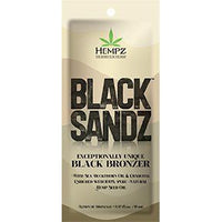 1 packet Hempz Black Sandz DHA & Cosmetic Bronzers with 3-part Accelerator Complex Tyrosine Melanin & Carob Extract .57oz