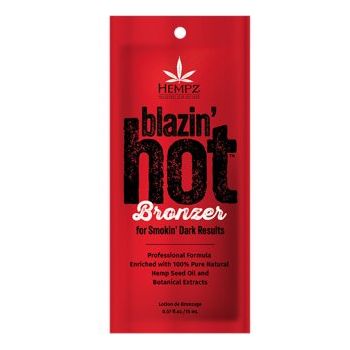 1 packet Hempz Blazin Hot Tingle Bronzer Fiery Formula .57oz
