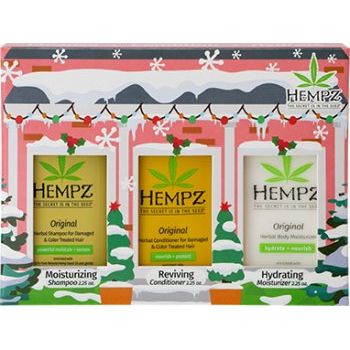 Hempz Original Moisture Hair & Body Holiday Gift Set 3 Count Limited Edition
