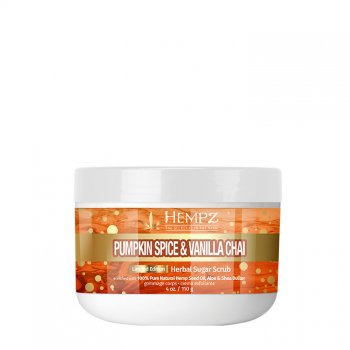Hempz Pumpkin Spice & Vanilla Chai Herbal Body Scrub 4oz Fall Limited Edition