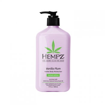 Hempz Vanilla Plum Herbal Body Moisturizer 17oz Back by Popular Demand!