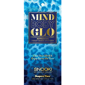 1 free packet Snooki Mind Body Glo Violet Based Bronzer w/Tattoo ColorShield .5oz