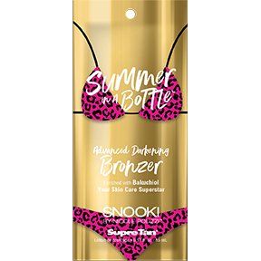 1 free packet Snooki Summer In A Bottle Advanced Darkening Bronzer Gluten Free Vegan Free .57oz