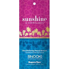 1 packet Snooki Sunshine & Shorelines Ultra Darkening Natural Bronzer w/Tattoo ColorShield T .5oz