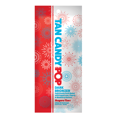 1 packet Tan Candy Color Pop Dark Bronzer w/Sugarcane Cherry & Blueberry Extract .57oz