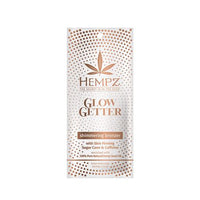 1 packet Hempz Glow Getter Shimmering Dark Bronzer .57oz