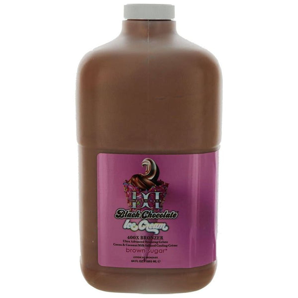 Brown Sugar 400x Double Dark Bronzer Black Chocolate Ice Cream Ultra Avanced Bronzing Gelato  64oz with Pump