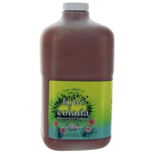 Kiwi Colada Double Shot 400X Botanical Bronzer w/Silicones & DHA Free 64oz W/Pump