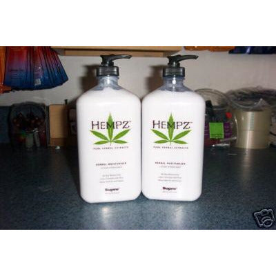 HEMPZ HERBAL MOISTURIZER after Tanning lotion 17oz 2 bottles