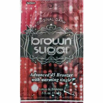 1 packet Brown Sugar Original Dark 45xBronze Warm Tingle .5oz