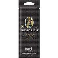 1 packet Filthy Rich Ultra Rich Black Bronzer .5oz COLOR of LOTION is SUPER DARK