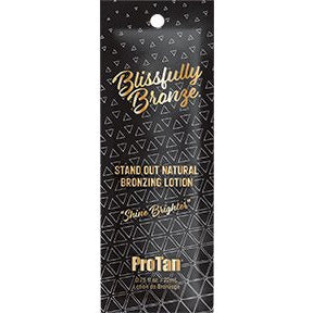 1 free packet Blissfully Bronze Caffeine • DHA Free • Paraben Free • Odor Shield Technology .75oz