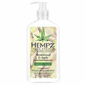 Hempz Sandalwood & Apple Body Moisturizer Replenish & Nourish 17oz