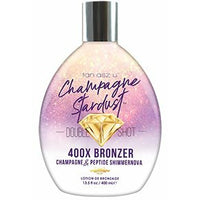 Champagne Stardust Double Shot 400X Bronzer Champagne & Peptide Shimmernova 13.5oz