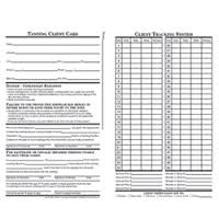 Tanning Client Registration Cards 50 Count pack