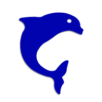 Dolphin Tanning Stickers 50