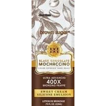 1 packet Black Chocolate Double Dark Mochaccino 400X Bronzing Frappé .75oz