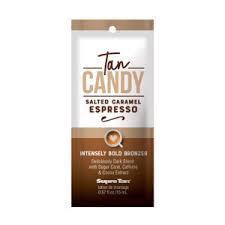 1 packet Tan Candy Salted Caramel Espresso Skin Firming Intensely Bold Bronzer .57oz